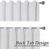 Back Tab and Rod Pocket Curtains Solid Room Darkening Blackout Thermal Insulated (1 Panel, Taupe 58 Inch by 54 Inch) view 2
