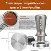 51mm Calibrated Espresso Tamper, Coffee Tamper with Two Calibrated Springs Loaded, Calibrated Tamper with Reliable Materials, 100% Food Grade 304 Stainless Steel Tamper view 4