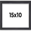 10x15 Shadow Box Frame Contemporary Black | 3/4" Depth of Usable Space| Interior Size 10x15 or 15x10 Inches| UV Resistant Acrylic, Acid-Free Backing, Wall Hangers | Made in USA view 1