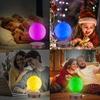 Vnemofey Levitating Moon Lamp, Floating 3D Printed Magnetic Levitation,Rotating Moon Display Mode Mood Light Touch, Levitate & Rotate in Air, Cool Home and Office Decor,16 Colors view 2