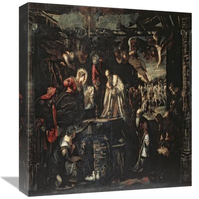 16 in. Adoration of The Magi Art Print - Jacopo Tintoretto