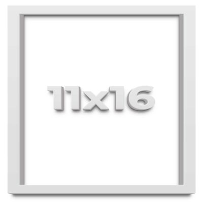 11x16 White Shadow Box Frame - Shadow Box Frame Interior Size 11x16 by 1 Inches Deep - White Frame is Made to Display Items Up to 1 Inches Deep Includes Shatter Resistant Acrylic, Backing, Hardware