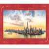 10x32 Shabby Chic/Farmhouse Red Complete Wood Panoramic Frame with UV Acrylic, Foam Board Backing, & Hardware 10" x 32 view 4