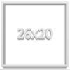 26x20 White Shadow Box Frame - Shadow Box Frame Interior Size 26x20 by 1 Inches Deep - White Frame is Made to Display Items Up to 1 Inches Deep Includes Shatter Resistant Acrylic, Backing, Hardware view 1