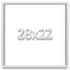 28x22 White Shadow Box Frame - Shadow Box Frame Interior Size 28x22 by 1 Inches Deep - White Frame is Made to Display Items Up to 1 Inches Deep Includes Shatter Resistant Acrylic, Backing, Hardware view 1