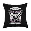 5th Grade Level Complete Design is Cute 5th Grade Graduation Throw Pillow view 1