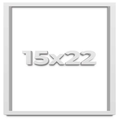 15x22 White Shadow Box Frame - Shadow Box Frame Interior Size 15x22 by 1 Inches Deep - White Frame is Made to Display Items Up to 1 Inches Deep Includes Shatter Resistant Acrylic, Backing, Hardware