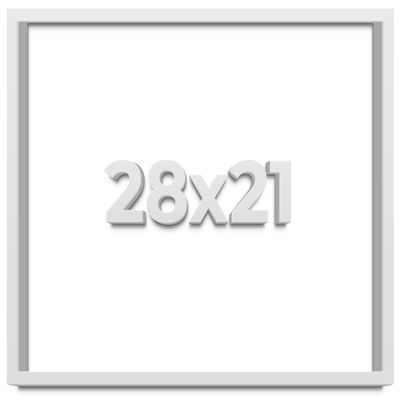 28x21 White Shadow Box Frame - Shadow Box Frame Interior Size 28x21 by 1 Inches Deep - White Frame is Made to Display Items Up to 1 Inches Deep Includes Shatter Resistant Acrylic, Backing, Hardware