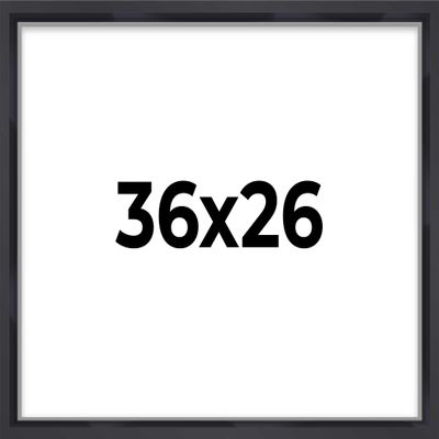 26x36 Shadow Box Frame Contemporary Black | 3/4" Depth of Usable Space| Interior Size 26x36 or 36x26 Inches| UV Resistant Acrylic, Acid-Free Backing, Wall Hangers | Made in USA