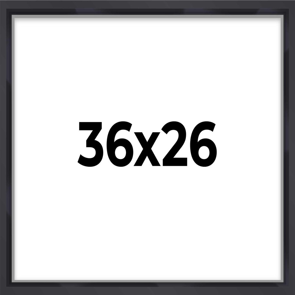 26x36 Shadow Box Frame Contemporary Black | 3/4" Depth of Usable Space| Interior Size 26x36 or 36x26 Inches| UV Resistant Acrylic, Acid-Free Backing, Wall Hangers | Made in USA