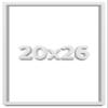 20x26 White Shadow Box Frame - Shadow Box Frame Interior Size 20x26 by 1 Inches Deep - White Frame is Made to Display Items Up to 1 Inches Deep Includes Shatter Resistant Acrylic, Backing, Hardware view 1
