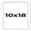 10x18 Shadow Box White Contemporary Frame - Interior Size 10x18 by 1 Inches Deep - White Frame is Made to Display Items Up to 1 Inches Deep Includes Shatter Resistant Acrylic, Backing, Hardware view 1
