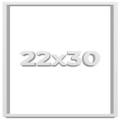 22x30 White Shadow Box Frame - Shadow Box Frame Interior Size 22x30 by 1 Inches Deep - White Frame is Made to Display Items Up to 1 Inches Deep Includes Shatter Resistant Acrylic, Backing, Hardware