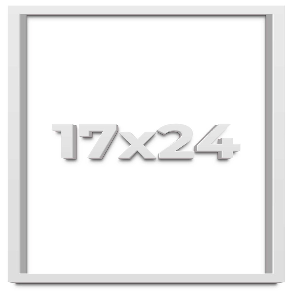 17x24 White Shadow Box Frame - Shadow Box Frame Interior Size 17x24 by 1 Inches Deep - White Frame is Made to Display Items Up to 1 Inches Deep Includes Shatter Resistant Acrylic, Backing, Hardware