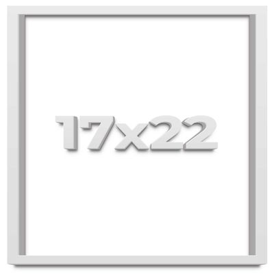 17x22 White Shadow Box Frame - Shadow Box Frame Interior Size 17x22 by 1 Inches Deep - White Frame is Made to Display Items Up to 1 Inches Deep Includes Shatter Resistant Acrylic, Backing, Hardware