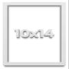 10x14 White Shadow Box Frame - Shadow Box Frame Interior Size 10x14 by 1 Inches Deep - White Frame is Made to Display Items Up to 1 Inches Deep Includes Shatter Resistant Acrylic, Backing, Hardware view 1