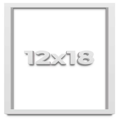 12x18 White Shadow Box Frame - Shadow Box Frame Interior Size 12x18 by 1 Inches Deep - White Frame is Made to Display Items Up to 1 Inches Deep Includes Shatter Resistant Acrylic, Backing, Hardware