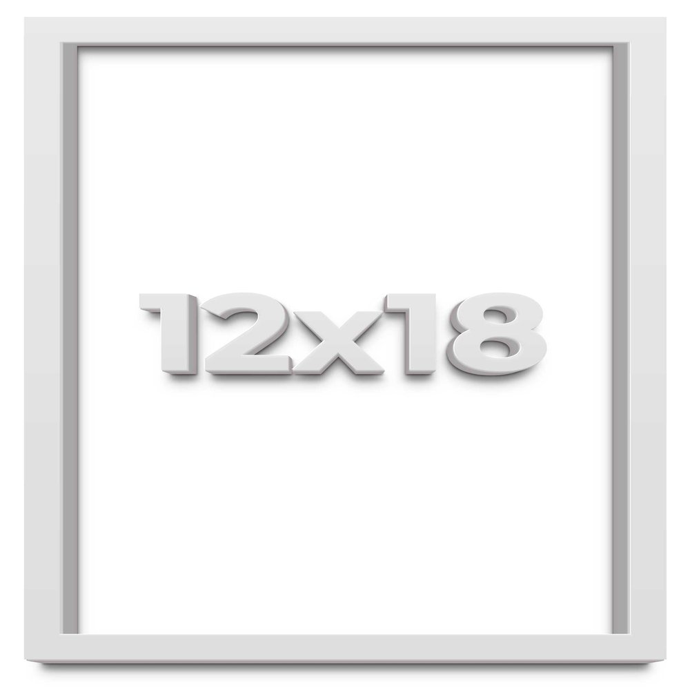 12x18 White Shadow Box Frame - Shadow Box Frame Interior Size 12x18 by 1 Inches Deep - White Frame is Made to Display Items Up to 1 Inches Deep Includes Shatter Resistant Acrylic, Backing, Hardware