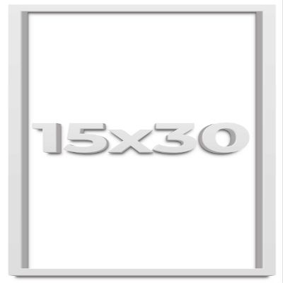 15x30 White Shadow Box Frame - Shadow Box Frame Interior Size 15x30 by 1 Inches Deep - White Frame is Made to Display Items Up to 1 Inches Deep Includes Shatter Resistant Acrylic, Backing, Hardware