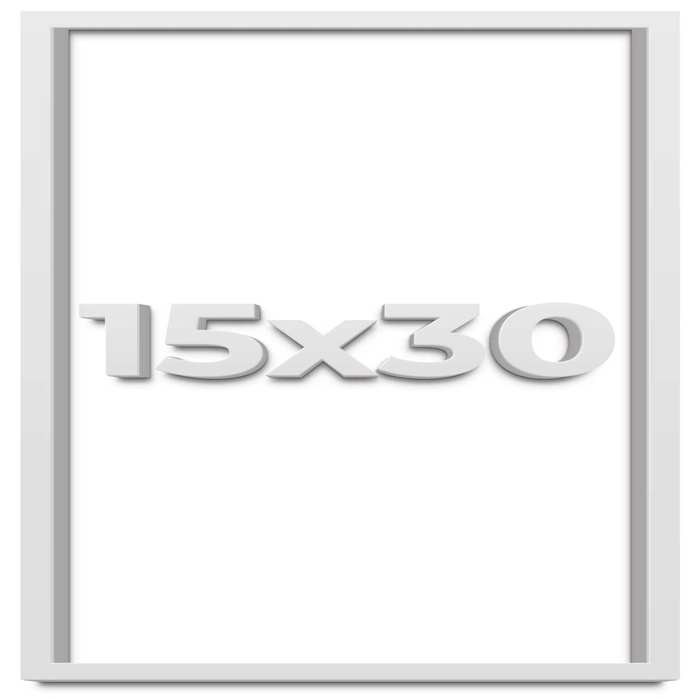 15x30 White Shadow Box Frame - Shadow Box Frame Interior Size 15x30 by 1 Inches Deep - White Frame is Made to Display Items Up to 1 Inches Deep Includes Shatter Resistant Acrylic, Backing, Hardware