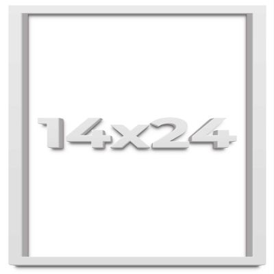 14x24 White Shadow Box Frame - Shadow Box Frame Interior Size 14x24 by 1 Inches Deep - White Frame is Made to Display Items Up to 1 Inches Deep Includes Shatter Resistant Acrylic, Backing, Hardware