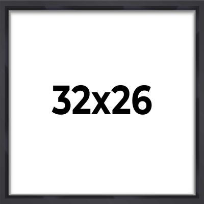 26x32 Shadow Box Frame Contemporary Black | 3/4" Depth of Usable Space| Interior Size 26x32 or 32x26 Inches| UV Resistant Acrylic, Acid-Free Backing, Wall Hangers | Made in USA