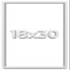 18x30 White Shadow Box Frame - Shadow Box Frame Interior Size 18x30 by 1 Inches Deep - White Frame is Made to Display Items Up to 1 Inches Deep Includes Shatter Resistant Acrylic, Backing, Hardware view 1