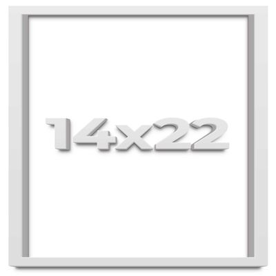 14x22 White Shadow Box Frame - Shadow Box Frame Interior Size 14x22 by 1 Inches Deep - White Frame is Made to Display Items Up to 1 Inches Deep Includes Shatter Resistant Acrylic, Backing, Hardware