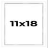 11x18 Shadow Box White Contemporary Frame - Interior Size 11x18 by 1 Inches Deep - White Frame is Made to Display Items Up to 1 Inches Deep Includes Shatter Resistant Acrylic, Backing, Hardware view 1