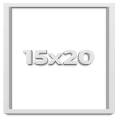 15x20 White Shadow Box Frame - Shadow Box Frame Interior Size 15x20 by 1 Inches Deep - White Frame is Made to Display Items Up to 1 Inches Deep Includes Shatter Resistant Acrylic, Backing, Hardware