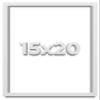 15x20 White Shadow Box Frame - Shadow Box Frame Interior Size 15x20 by 1 Inches Deep - White Frame is Made to Display Items Up to 1 Inches Deep Includes Shatter Resistant Acrylic, Backing, Hardware view 1
