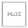 14x16 White Shadow Box Frame - Shadow Box Frame Interior Size 14x16 by 1 Inches Deep - White Frame is Made to Display Items Up to 1 Inches Deep Includes Shatter Resistant Acrylic, Backing, Hardware view 1