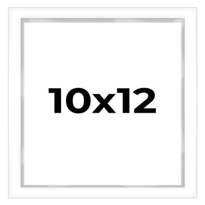 10x12 Shadow Box White Contemporary Frame - Interior Size 10x12 by 1 Inches Deep - White Frame is Made to Display Items Up to 1 Inches Deep! Includes Shatter Resistant Acrylic, Backing, Hardware