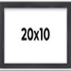 10x20 Shadow Box Frame Contemporary Black | 3/4" Depth of Usable Space| Interior Size 10x20 or 20x10 Inches| UV Resistant Acrylic, Acid-Free Backing, Wall Hangers | Made in USA view 1