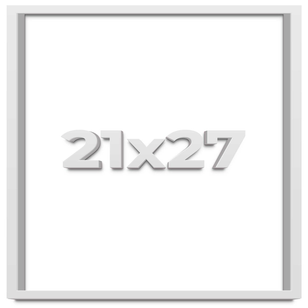 21x27 White Shadow Box Frame - Shadow Box Frame Interior Size 21x27 by 1 Inches Deep - White Frame is Made to Display Items Up to 1 Inches Deep Includes Shatter Resistant Acrylic, Backing, Hardware