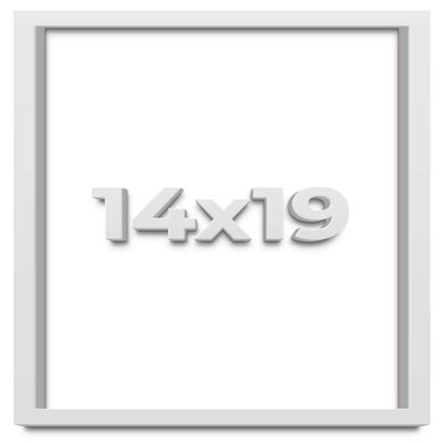 14x19 White Shadow Box Frame - Shadow Box Frame Interior Size 14x19 by 1 Inches Deep - White Frame is Made to Display Items Up to 1 Inches Deep Includes Shatter Resistant Acrylic, Backing, Hardware
