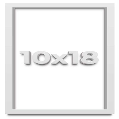 10x18 White Shadow Box Frame - Shadow Box Frame Interior Size 10x18 by 1 Inches Deep - White Frame is Made to Display Items Up to 1 Inches Deep Includes Shatter Resistant Acrylic, Backing, Hardware
