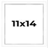 11x14 Shadow Box White Contemporary Frame - Interior Size 11x14 by 1 Inches Deep - White Frame is Made to Display Items Up to 1 Inches Deep Includes Shatter Resistant Acrylic, Backing, Hardware view 1