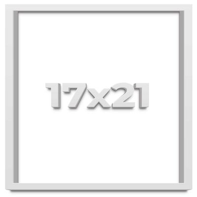17x21 White Shadow Box Frame - Shadow Box Frame Interior Size 17x21 by 1 Inches Deep - White Frame is Made to Display Items Up to 1 Inches Deep Includes Shatter Resistant Acrylic, Backing, Hardware