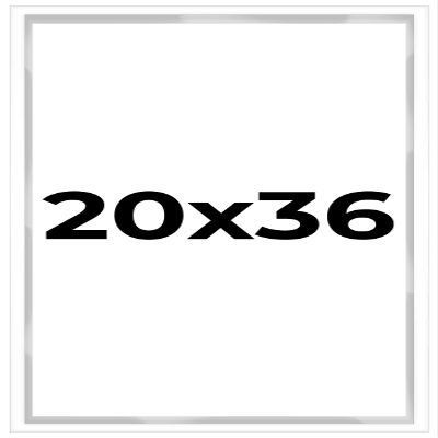 20x36 Shadow Box White Display Picture Frame | 1 Inches Deep | Includes Shatter Resistant Acrylic Plexiglass, Backing and Hanging Hardware