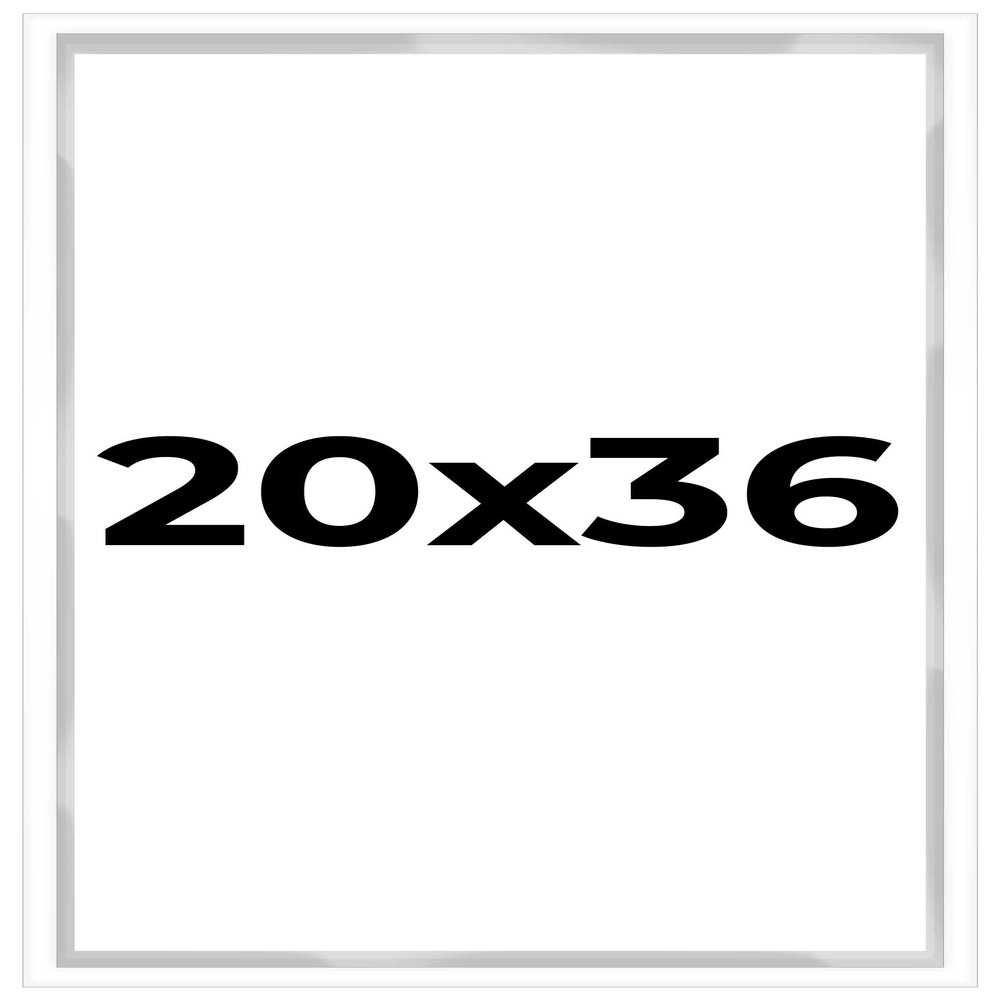 20x36 Shadow Box White Display Picture Frame | 1 Inches Deep | Includes Shatter Resistant Acrylic Plexiglass, Backing and Hanging Hardware