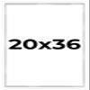 20x36 Shadow Box White Display Picture Frame | 1 Inches Deep | Includes Shatter Resistant Acrylic Plexiglass, Backing and Hanging Hardware view 1