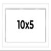 10x5 Shadow Box White Contemporary Frame - Interior Size 10x5 in by 1 in Deep - This White Frame is Made to Display Items Up to 1 in Deep Includes Shatter Resistant Acrylic, Backing, Hardware view 1