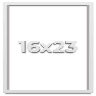 16x23 White Shadow Box Frame - Shadow Box Frame Interior Size 16x23 by 1 Inches Deep - White Frame is Made to Display Items Up to 1 Inches Deep Includes Shatter Resistant Acrylic, Backing, Hardware