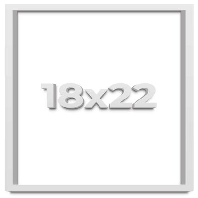18x22 White Shadow Box Frame - Shadow Box Frame Interior Size 18x22 by 1 Inches Deep - White Frame is Made to Display Items Up to 1 Inches Deep Includes Shatter Resistant Acrylic, Backing, Hardware