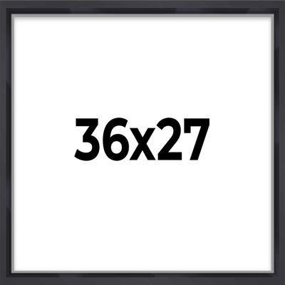27x36 Shadow Box Frame Contemporary Black | 3/4" Depth of Usable Space| Interior Size 27x36 or 36x27 Inches| UV Resistant Acrylic, Acid-Free Backing, Wall Hangers | Made in USA