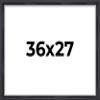 27x36 Shadow Box Frame Contemporary Black | 3/4" Depth of Usable Space| Interior Size 27x36 or 36x27 Inches| UV Resistant Acrylic, Acid-Free Backing, Wall Hangers | Made in USA view 1