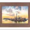 Poster Palooza 10x30 Shabby Chic/Farmhouse Brown Wood Panoramic Frame - UV Acrylic, Foam Board Backing, & Hanging Hardware 10" x 30" view 4