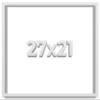 27x21 White Shadow Box Frame - Shadow Box Frame Interior Size 27x21 by 1 Inches Deep - White Frame is Made to Display Items Up to 1 Inches Deep Includes Shatter Resistant Acrylic, Backing, Hardware view 1