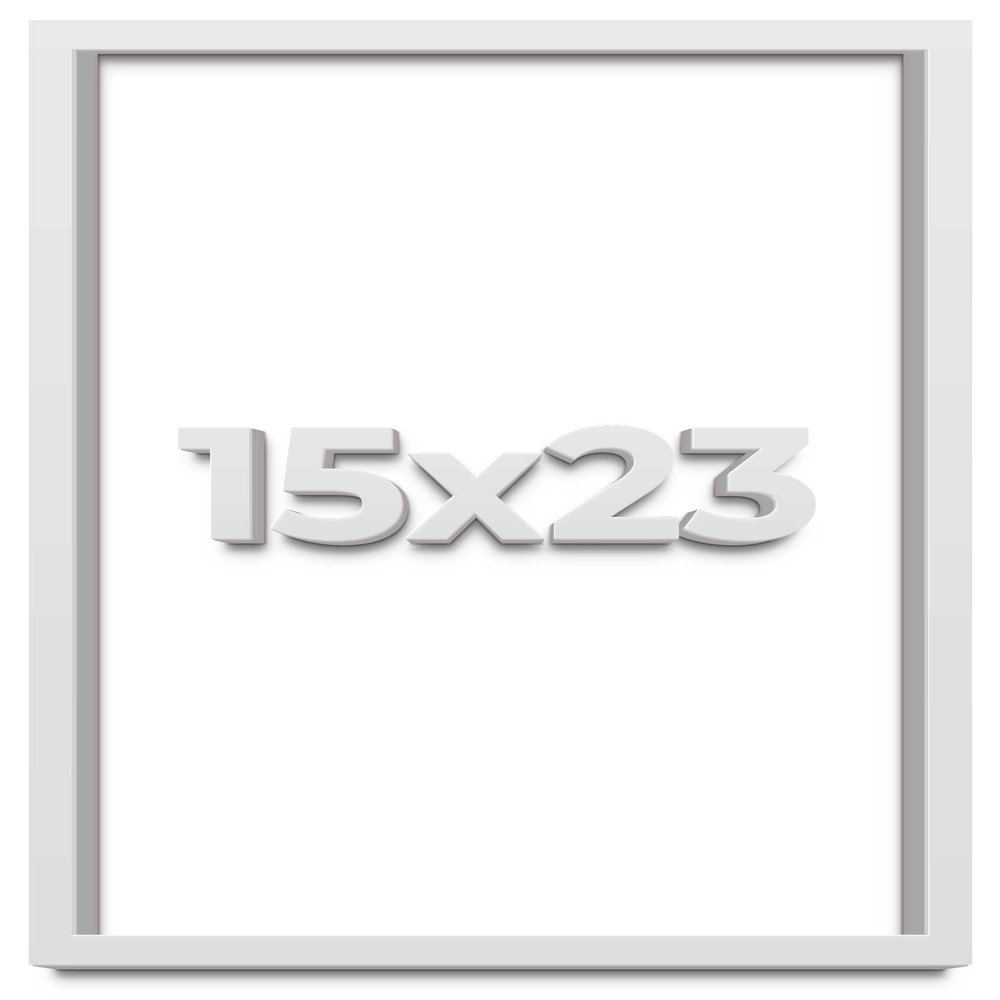 15x23 White Shadow Box Frame - Shadow Box Frame Interior Size 15x23 by 1 Inches Deep - White Frame is Made to Display Items Up to 1 Inches Deep Includes Shatter Resistant Acrylic, Backing, Hardware